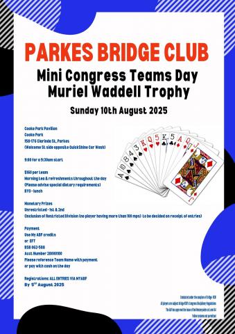 Parkes Mini Congress Teams Day